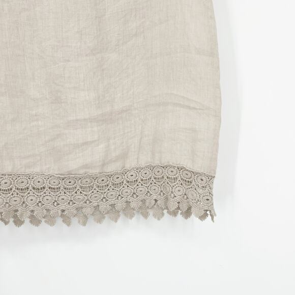 Alessia Pacini Cream Linen Tunic Shift Dress Size XS - Picture 6 of 7